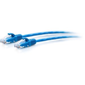 C2G 7ft Cat6a Snagless Unshielded (UTP) Slim Ethernet Cable - Cat6a Slim Network Patch Cable - PoE - Blue