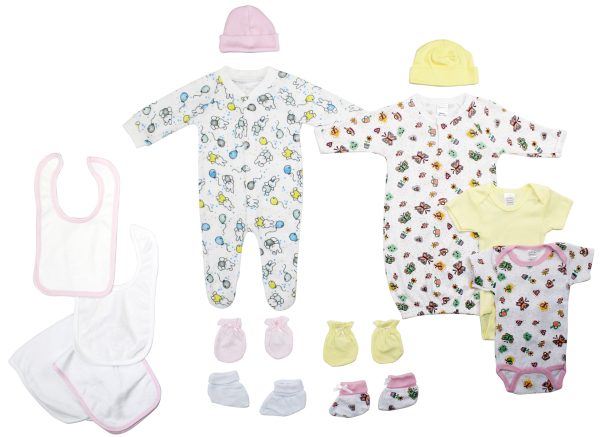 Newborn Baby Girls 11 Pc  Baby Shower Gift Set Ls_0135