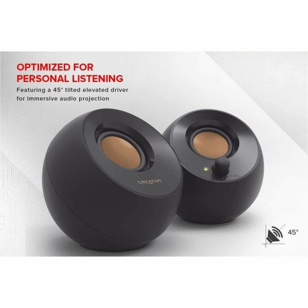 Creative Pebble 2.0 Speaker System - 4.40 W RMS - Black - Image 6