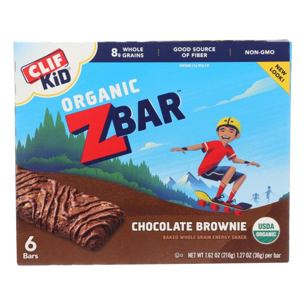 Clif Kid Zbar - Chocolate Brownie - Case of 9 - 7.62 oz - Image 2