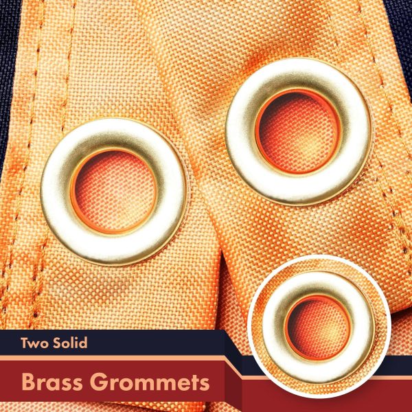 G128 5 Pack: Texas Tea-Stained Flag | 3x5 Ft | LiteWeave Pro Series Printed 300D Polyester | Vibrant Colors, Brass Grommets, Thicker and More Durable Than 100D 75D Polyester - Image 2