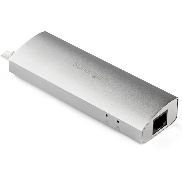 StarTech.com 3-Port USB Hub with Ethernet, USB-A Ports, Gigabit Ethernet/GbE, USB 5Gbps, Bus-Powered, Portable Laptop USB 3.0 Hub - Image 2