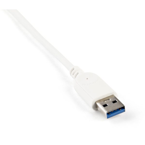 StarTech.com 3-Port USB Hub with Ethernet, USB-A Ports, Gigabit Ethernet/GbE, USB 5Gbps, Bus-Powered, Portable Laptop USB 3.0 Hub - Image 3