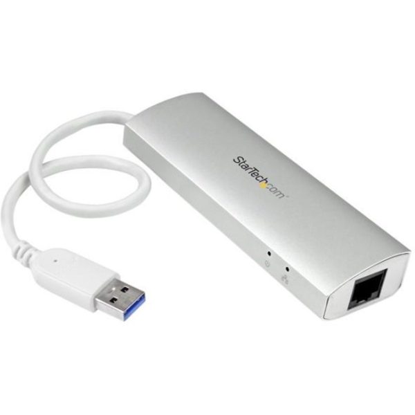 StarTech.com 3-Port USB Hub with Ethernet, USB-A Ports, Gigabit Ethernet/GbE, USB 5Gbps, Bus-Powered, Portable Laptop USB 3.0 Hub - Image 8