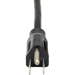 Eaton Tripp Lite Series Computer Power Cord, NEMA 5-15P to Left-Angle C13 - 10A, 125V, 18 AWG, 6 ft. (1.83 m), Black