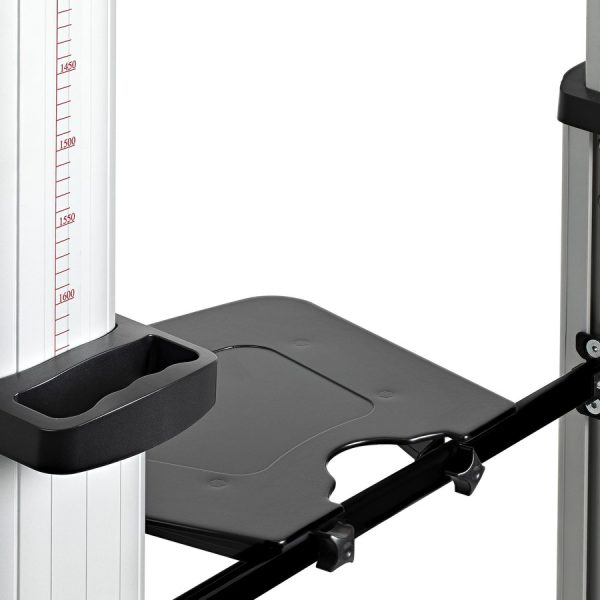 StarTech.com Dual TV Cart, 60in VESA TVs up to 50kg/110lb each, Height Adjustable Mobile Display Mount/Cart, Rolling TV Cart on Wheels - Image 5