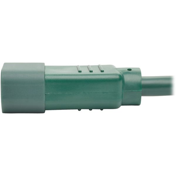 Eaton Tripp Lite Series PDU Power Cord, C13 to C14 - 10A, 250V, 18 AWG, 6 ft. (1.83 m), Green - Image 5