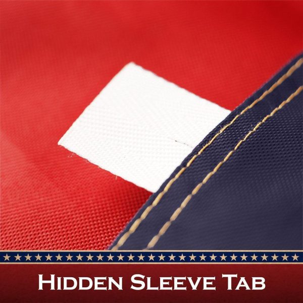 G128 2 Pack: Texas Tea-Stained TX State Flag | 2x3 Ft | ToughWeave Pro Series Pole Sleeve Embroidered 420D Polyester | Embroidered Design, Indoor/Outdoor, High Quality, NO Flagpole Included - Image 6