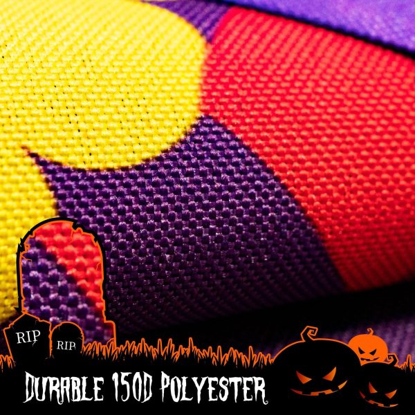 G128 - Halloween Garden Flag, Trick or Treat Quote with Cute Owl, Garden Yard Decorations,  | 12x18 Inch | Printed 150D Polyester - Rustic Holiday Seasonal Outdoor Flag - Image 4