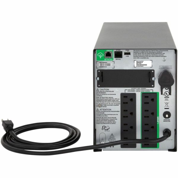 APC Smart-UPS, Line Interactive, 1000VA, Tower, 120V, 8x NEMA 5-15R outlets, SmartConnect Port+SmartSlot, AVR, LCD - Image 3