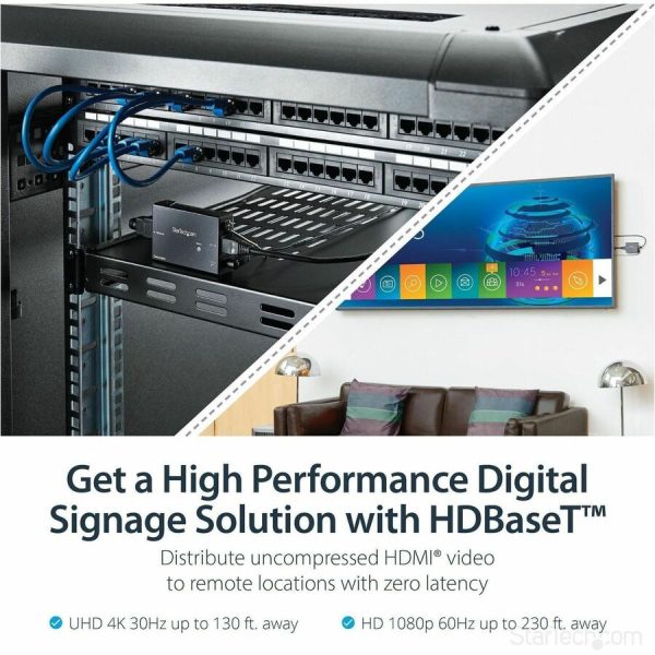 StarTech.com HDMI over CAT5e HDBaseT Extender - Power over Cable - Ultra HD 4K - Image 2