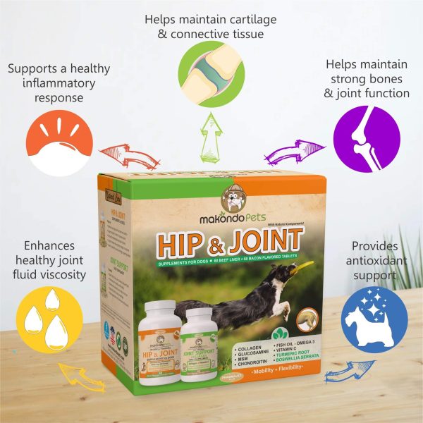 Hip and Joint Supplement for Dogs with Chondroitin Collagen for Dogs Turmeric Boswellia Dog Glucosamine for Dogs & MSM   Dog Arthritis Supplement. Extend Dog Joint Supplement Large Breed and Small - Image 2