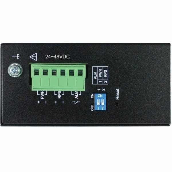 Eaton Tripp Lite Series 8-Port Managed Industrial Gigabit Ethernet Switch - 10/100/1000 Mbps, 2 GbE SFP Slots, -40° to 75°C, DIN Mount, TAA - Image 3