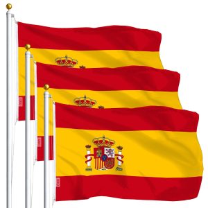 Spain Spanish Flag 3x5 Ft 3-Pack Printed Polyester By G128