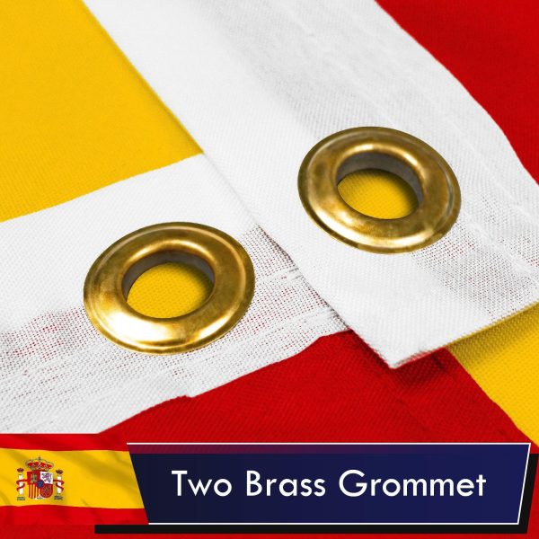 Spain Spanish Flag 3x5 Ft 3-Pack Printed Polyester By G128 - Image 2