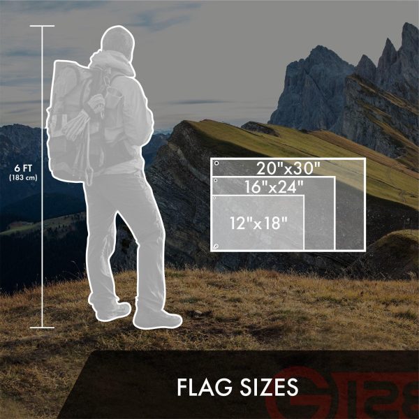 G128 Combo Pack: American USA Flag 16x24 In & Pirate Jolly Roger Swords Flag 16x24 In | Both ToughWeave Series Embroidered 300D Polyester, Embroidered Design, Indoor/Outdoor, Brass Grommets - Image 9