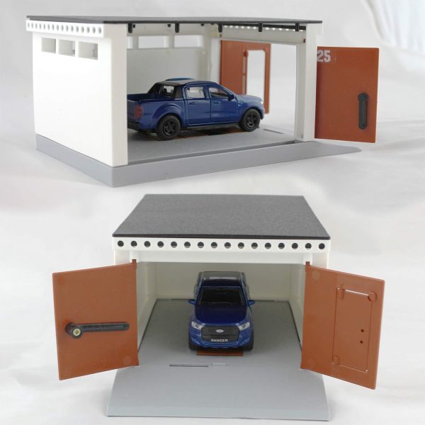 Garage Model 1 32 1 36 1 43 Scale   Russian Parking Building Open Doors - Image 4