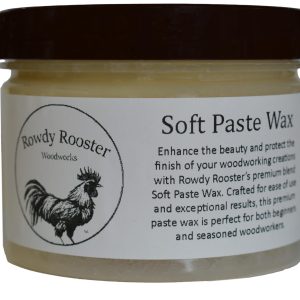 Rowdy Rooster's Soft Wax Paste for Furniture and Wood Cabinets & Decorative Pieces Easy to Apply Quick Drying Pleasant Beautiful Finish Protects from Scratches & Moisture 10 fl oz (Golden)