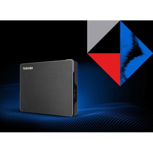 Toshiba Canvio Gaming HDTX110XK3AA 1 TB Portable Hard Drive - External - Black - Image 2