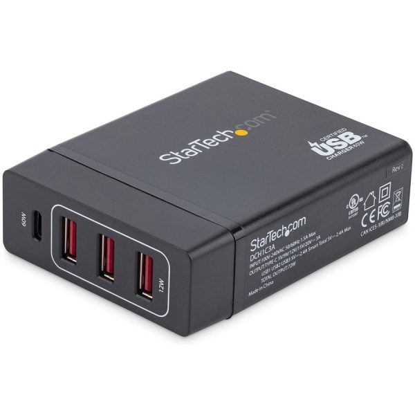 StarTech.com USB-C Charging Station, 72W, 1x USB-C + 3x USB-A, Portable Charger with PD, Laptop Replacement Charger, USB-C Power Adapter - Image 6