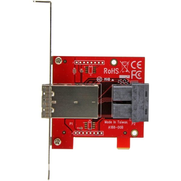 StarTech.com Mini-SAS Adapter - Dual SFF-8643 to SFF-8644 - with Full and Low-Profile Brackets - 12Gbps - Image 2