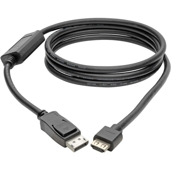 Eaton Tripp Lite Series DisplayPort 1.4 to HDMI Active Adapter Cable (M/M), 4K 60 Hz, 4:4:4, HDR, HDCP 2.2, 6 ft. (1.8 m), TAA - Image 3
