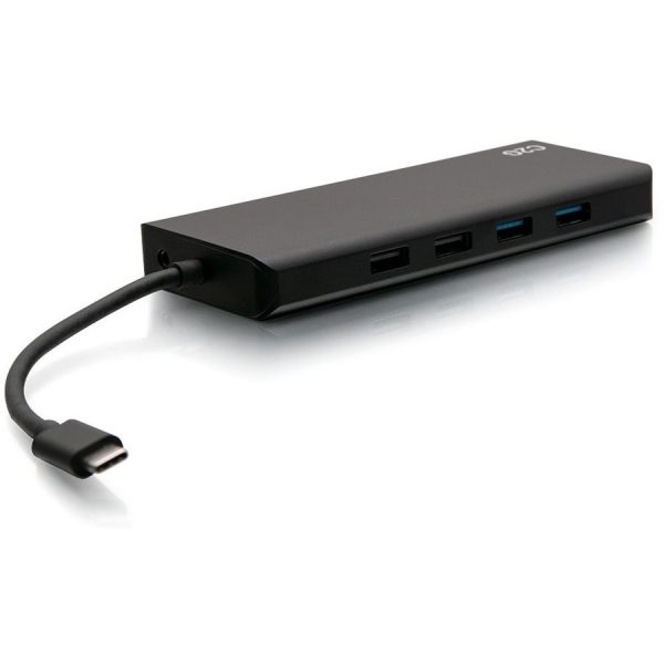 C2G USB-C 9-in-1 Dual Display Docking Station - 60W Power Supply, HDMI, Ethernet, USB, 3.5mm Audio and Power Delivery - 4K 30Hz - Image 6