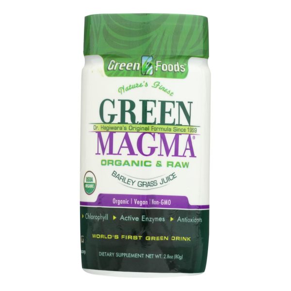 Green Foods Dr Hagiwara Green Magma Barley Grass Juice Powder - 2.8 oz - Image 2