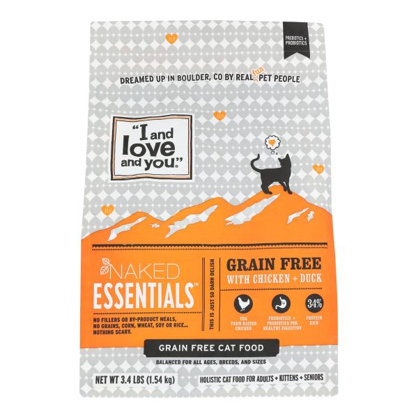 I And Love And You - Cat Kibble Chicken And Duck - Case of 4-3.4 LB