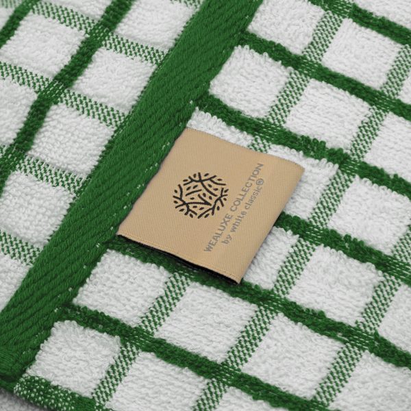 Premium Dish Towels for Kitchen with Hanging Loop [8 Pack] Heavy Duty Absorbent 100% Cotton 410 GSM Terry Kitchen Towels 16x26 (Green) - Image 7