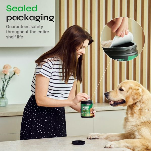 Dog Urine Neutralizer for Lawn   Grass Burn Spot Chews for Dogs   Dog Pee Grass Spot Saver   Green Lawn Treats with Enzymes   Digestive and Gut Health Support Chews   Canine UTI Support Supplement - Image 5