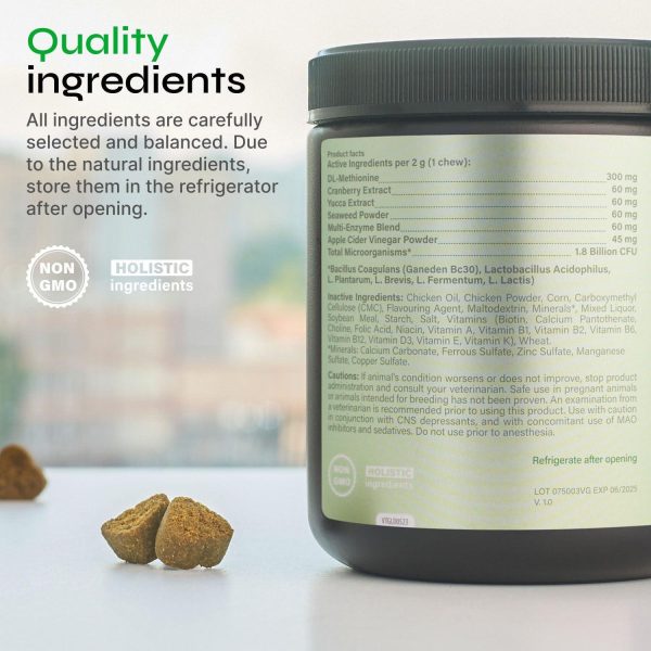 Dog Urine Neutralizer for Lawn   Grass Burn Spot Chews for Dogs   Dog Pee Grass Spot Saver   Green Lawn Treats with Enzymes   Digestive and Gut Health Support Chews   Canine UTI Support Supplement - Image 6