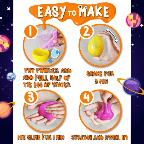 Galaxy & Glow In The Dark Slime Kit For Boys And Girls Make 25 Oz Of Butter - Image 5