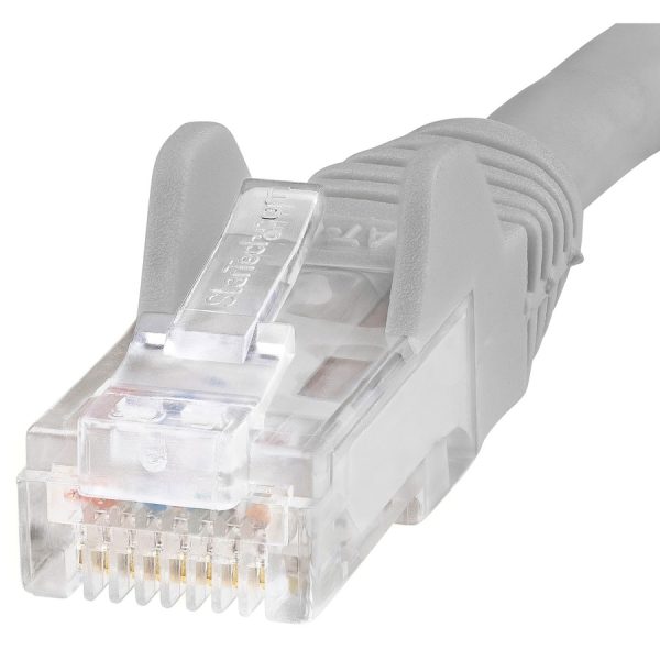 StarTech.com 2ft CAT6 Ethernet Cable - Gray Snagless Gigabit - 100W PoE UTP 650MHz Category 6 Patch Cord UL Certified Wiring/TIA - Image 2