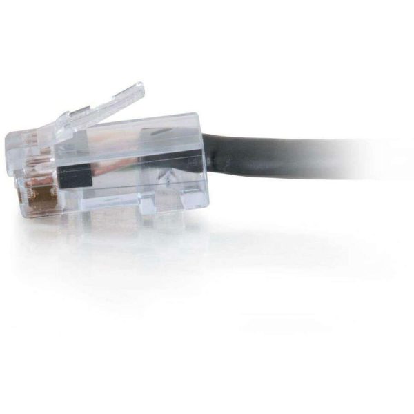 C2G 10ft Cat6 Non-Booted Network Patch Cable (Plenum-Rated) - Black - Image 2