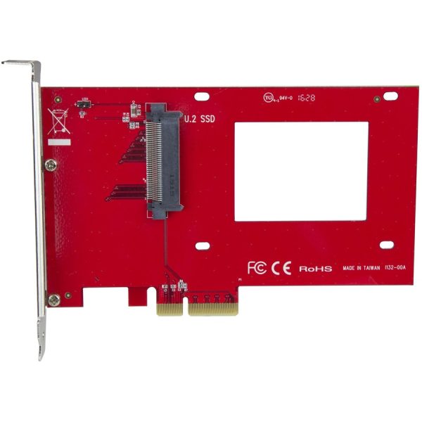 StarTech.com U.2 to PCIe Adapter for 2.5" U.2 NVMe SSD - SFF-8639 PCIe Adapter - x4 PCI Express 4.0 - NVMe PCIe Adapter - U.2 PCIe Card - Image 2