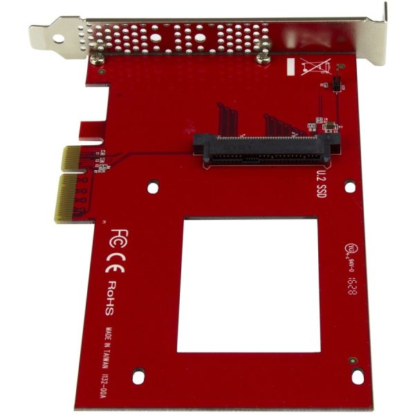 StarTech.com U.2 to PCIe Adapter for 2.5" U.2 NVMe SSD - SFF-8639 PCIe Adapter - x4 PCI Express 4.0 - NVMe PCIe Adapter - U.2 PCIe Card - Image 3