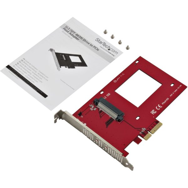 StarTech.com U.2 to PCIe Adapter for 2.5" U.2 NVMe SSD - SFF-8639 PCIe Adapter - x4 PCI Express 4.0 - NVMe PCIe Adapter - U.2 PCIe Card - Image 6
