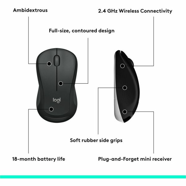 Logitech MK540 Advanced Wireless Keyboard and Mouse Combo for Windows, 2.4 GHz Unifying USB-Receiver - Image 8