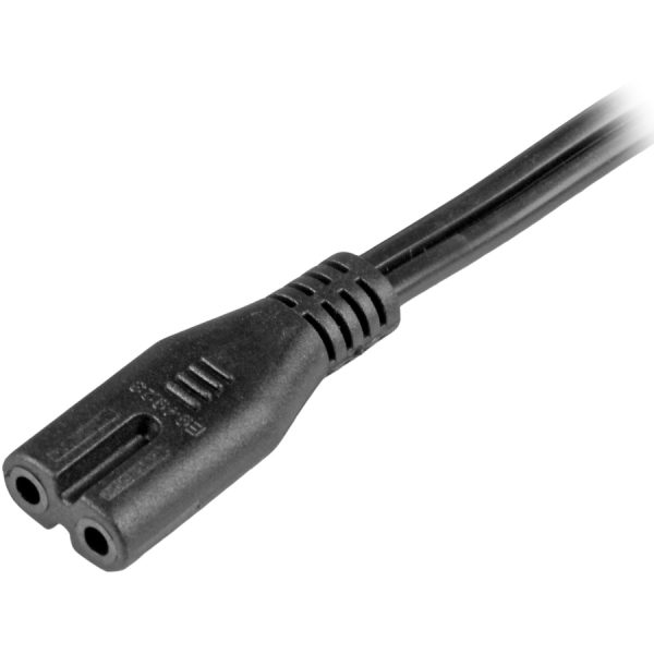 StarTech.com 6ft (2m) Laptop Power Cord, NEMA 1-15P to C7, 7A 125V, 18AWG, Laptop Replacement Power Cord, Power Brick Cable, UL Listed - Image 2