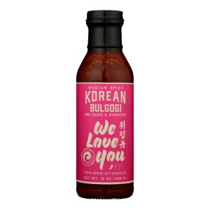 We Love You - Kor Bbq Sce&mrnd Medium Spicy - Case of 6-15 OZ