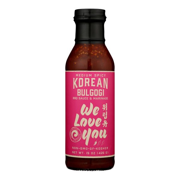 We Love You - Kor Bbq Sce&mrnd Medium Spicy - Case of 6-15 OZ