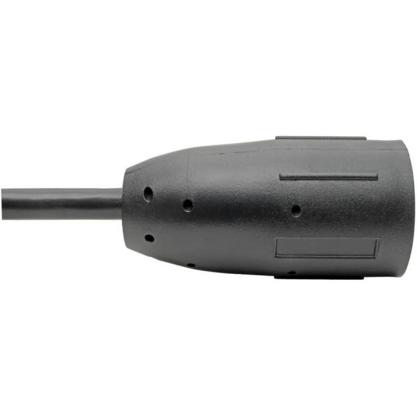 Eaton Tripp Lite Series Heavy-Duty Power Extension Cable, NEMA L5-15R to NEMA 5-15P - 15A, 120V, 14 AWG, 1 ft. (0.31 m), Black - Image 4