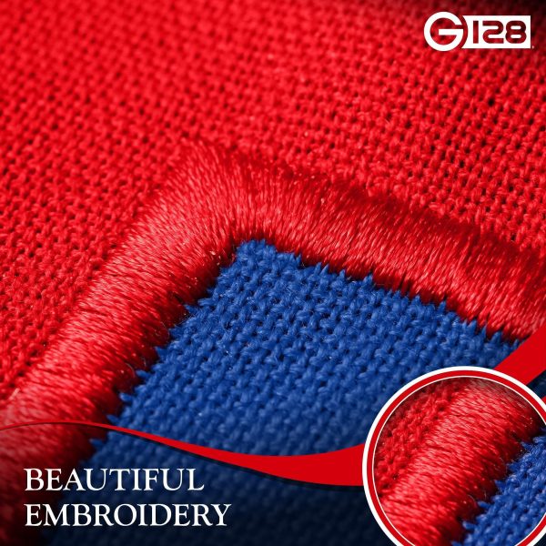 G128 10 Pack: Christian Flag | 6x10 Ft | StormFlyer Series Embroidered 220GSM Spun Polyester | Religious Flag, Embroidered Design, Indoor/Outdoor, Brass Grommets, Heavy Duty, All Weather - Image 3