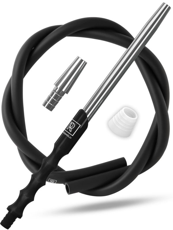 M. ROSENFELD Hookah Adapter & Mouthpiece   Cleanable Hookah Hose Silicone (60 in.) and Convenient Aluminum Made Mouthpiece (15 in.) Modern Hookahs & Accessories