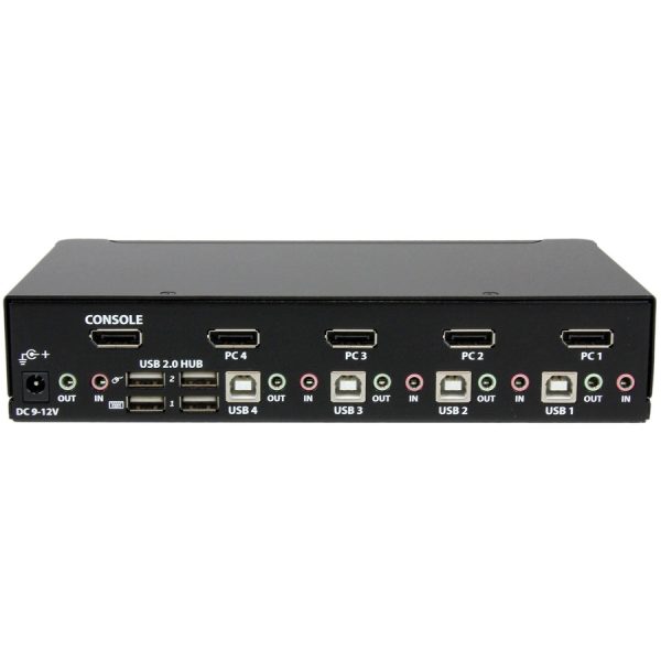 StarTech.com 4 Port USB DisplayPort KVM Switch with Audio - Image 3