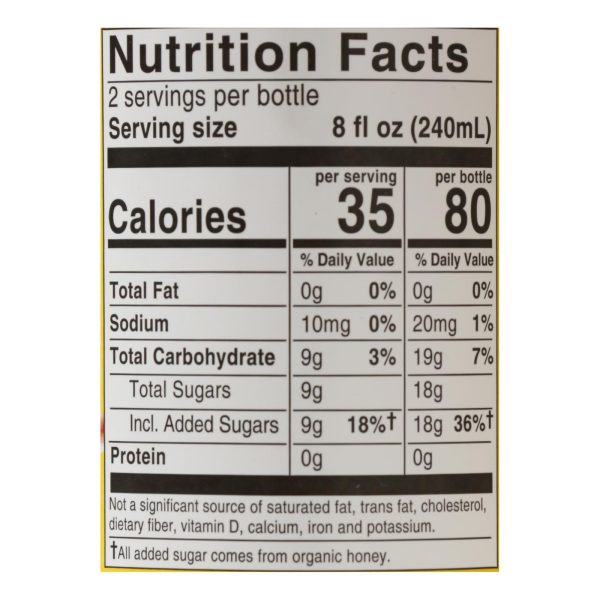 Bragg - Apple Cider Vinegar Ginger Lemon Honey Refresh - Case of 12-16 FZ - Image 2