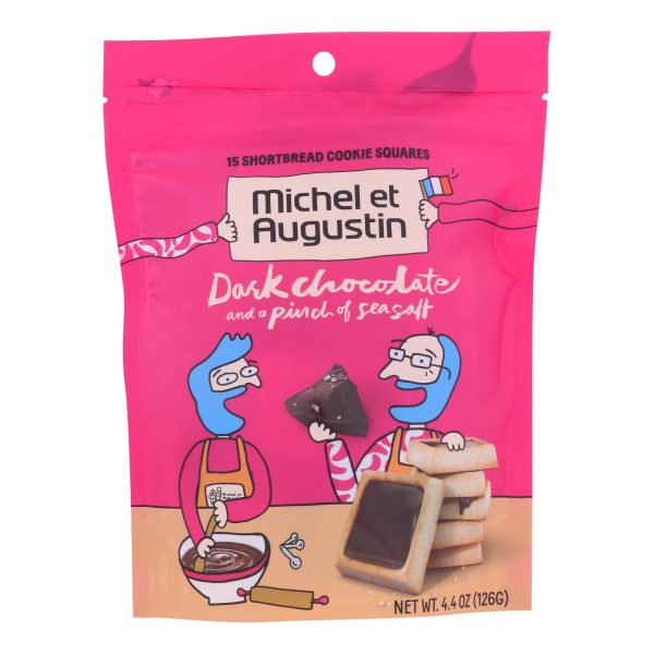 Michel Et Augustin - Cookie Dark Chocolate Ss Shortbread - Case of 6 - 4.4 OZ - Image 2