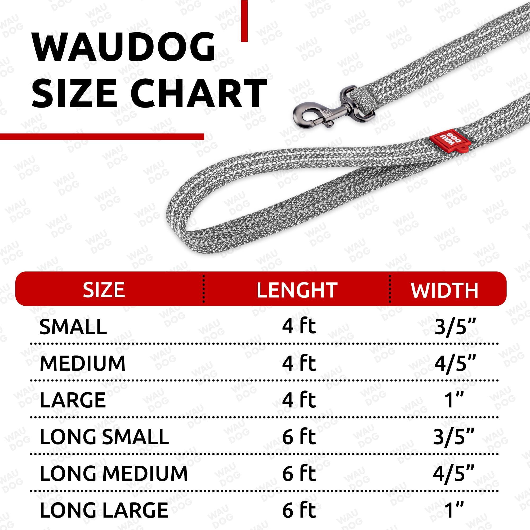 WAUDOG Recycled Cotton Dog Leash 6 Ft   10 Ft Eco Friendly Collar for Small Medium & Large Dogs   Reflective Dog Leash for Medium Dogs   Strong Leashes for Large Breed Dogs Puppy Leash for Small Dogs - Image 2