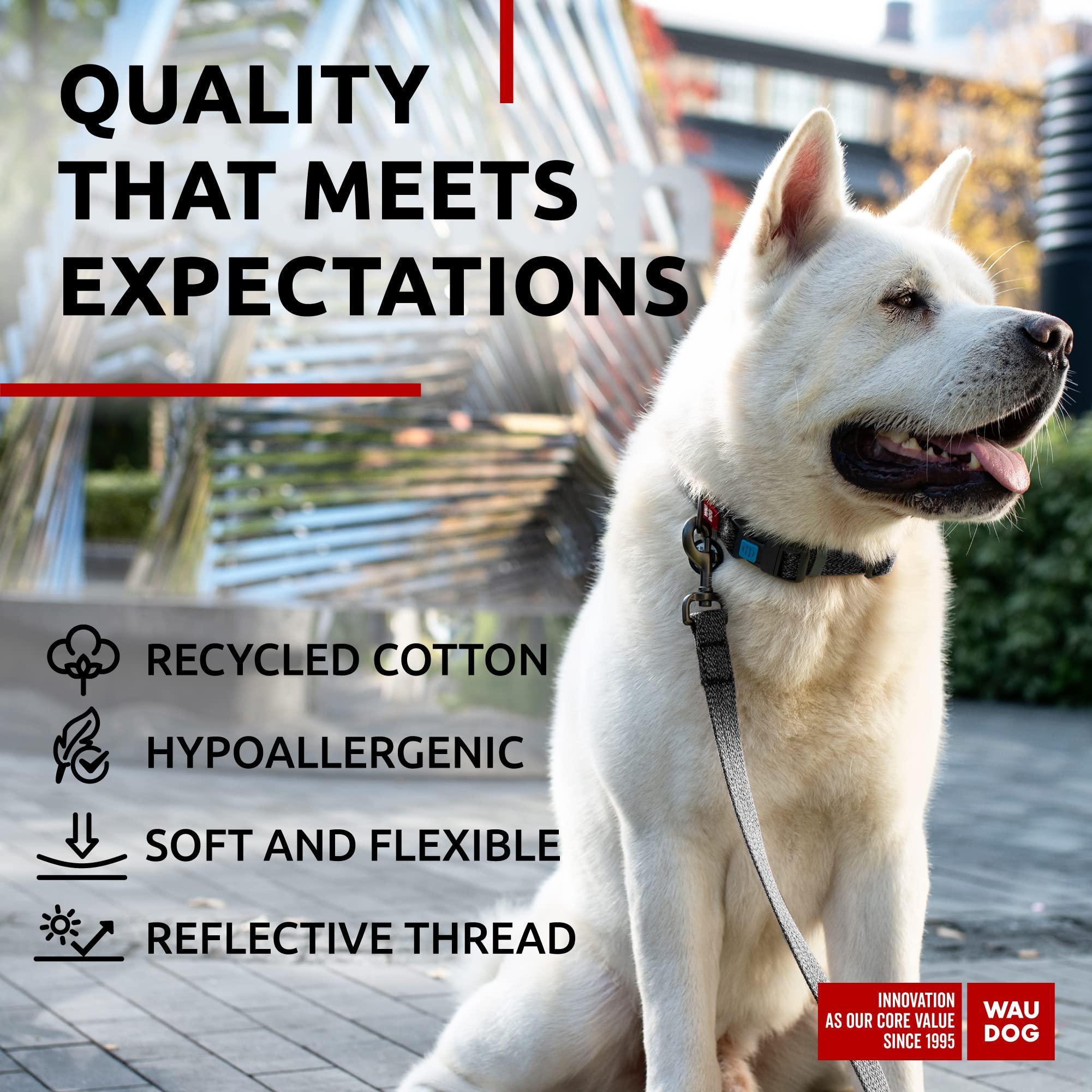WAUDOG Recycled Cotton Dog Leash 6 Ft   10 Ft Eco Friendly Collar for Small Medium & Large Dogs   Reflective Dog Leash for Medium Dogs   Strong Leashes for Large Breed Dogs Puppy Leash for Small Dogs - Image 3